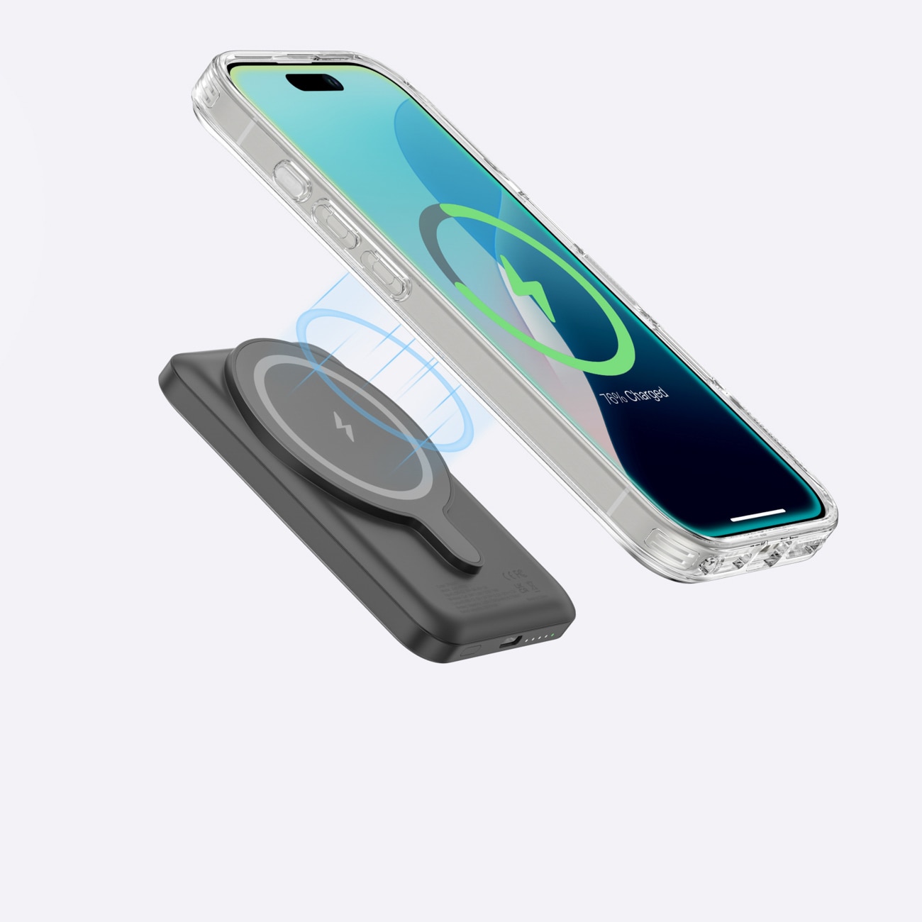 AmazingThing Minimal Mag Case magneettirenkaalla iPhone 16 Pro - läpinäkyvää