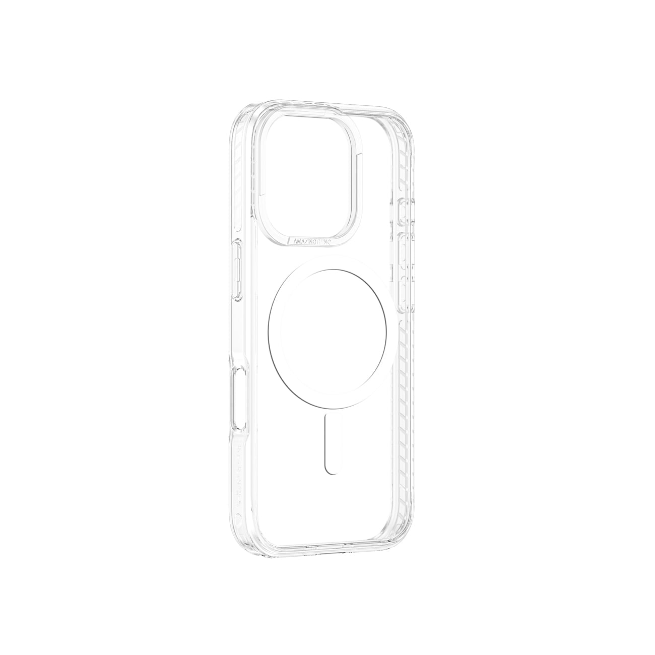 AmazingThing Titan Pro Mag kotelo magneettirenkaalla iPhone 16 Pro:lle - läpinäkyvä
