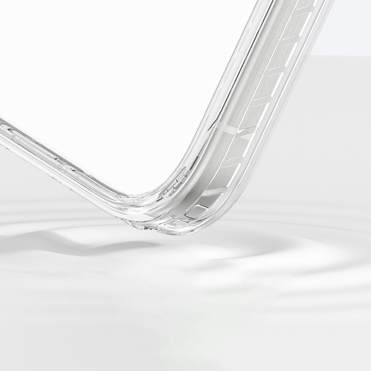 AmazingThing Titan Pro Mag kotelo magneettirenkaalla iPhone 16 Pro:lle - läpinäkyvä