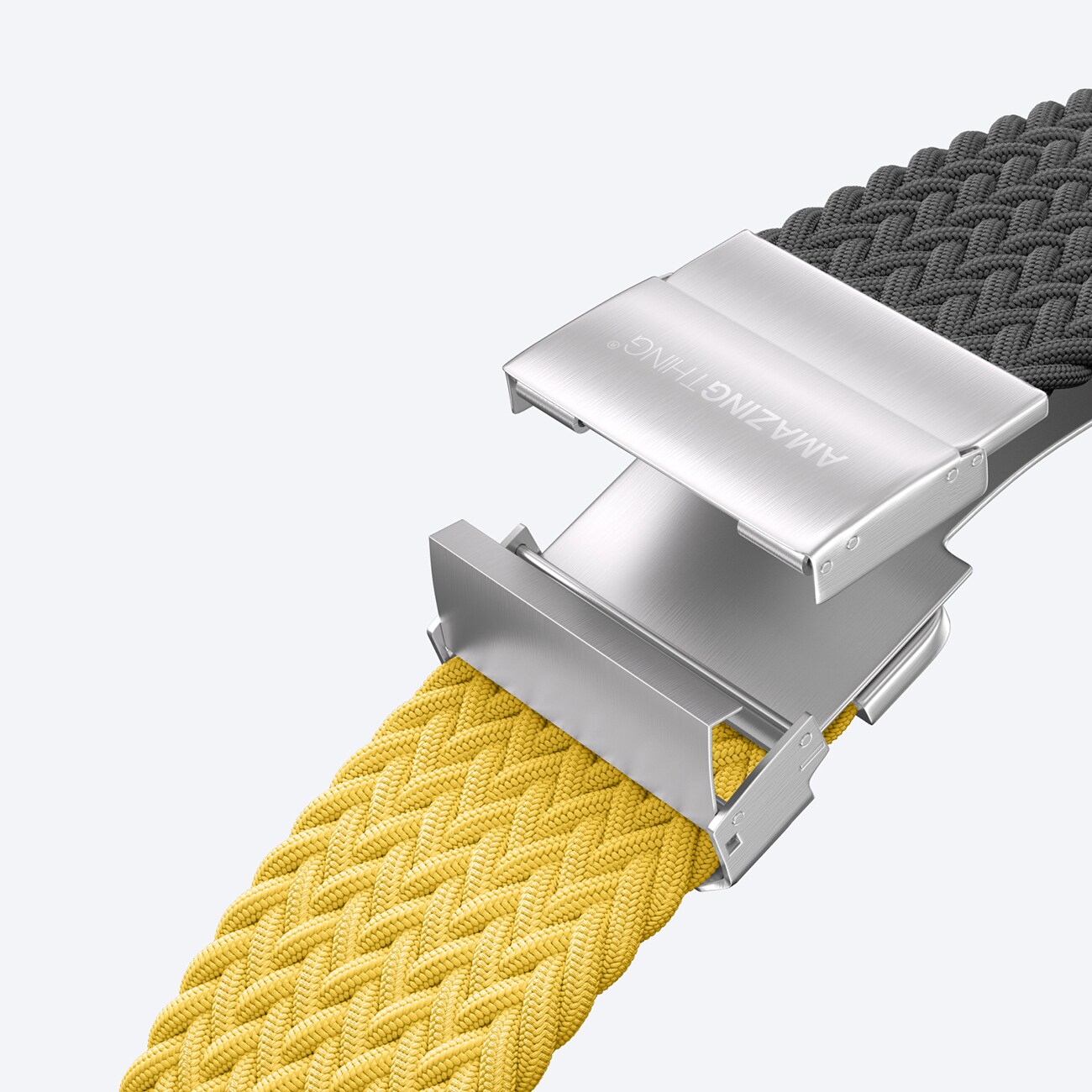 2 AmazingThing Blend -rannekkeen sarja Apple kellolle 45/46/49mm - Keltainen-musta/musta