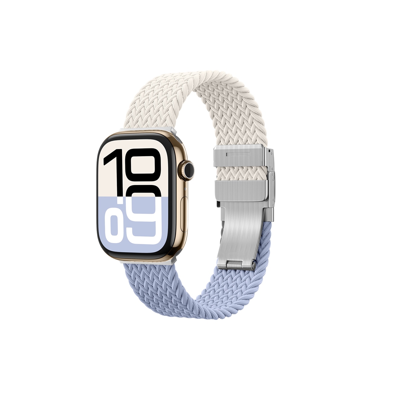 2 AmazingThing Blend -nauha Apple kellolle 45/46/49mm - Space Blue/Stellar - 2 kpl