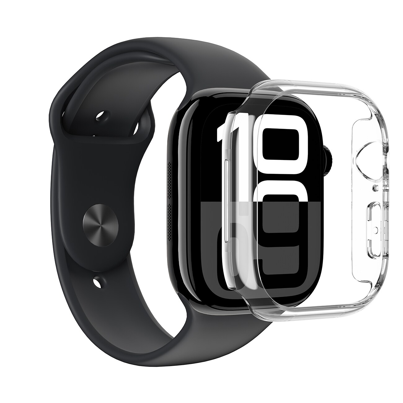 AmazingThing Minimaalinen tapaus Apple kellolle 42mm - Kirkas