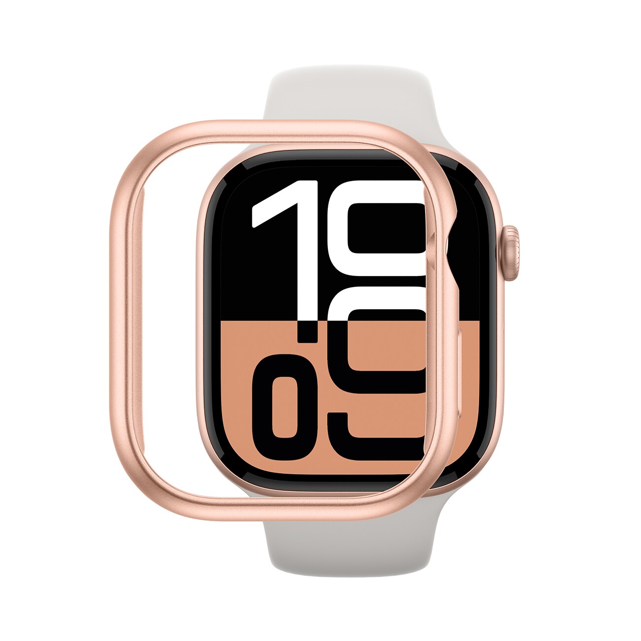 AmazingThing Minimaalinen tapaus Apple kellolle 46mm - Rose Gold - Rose Gold