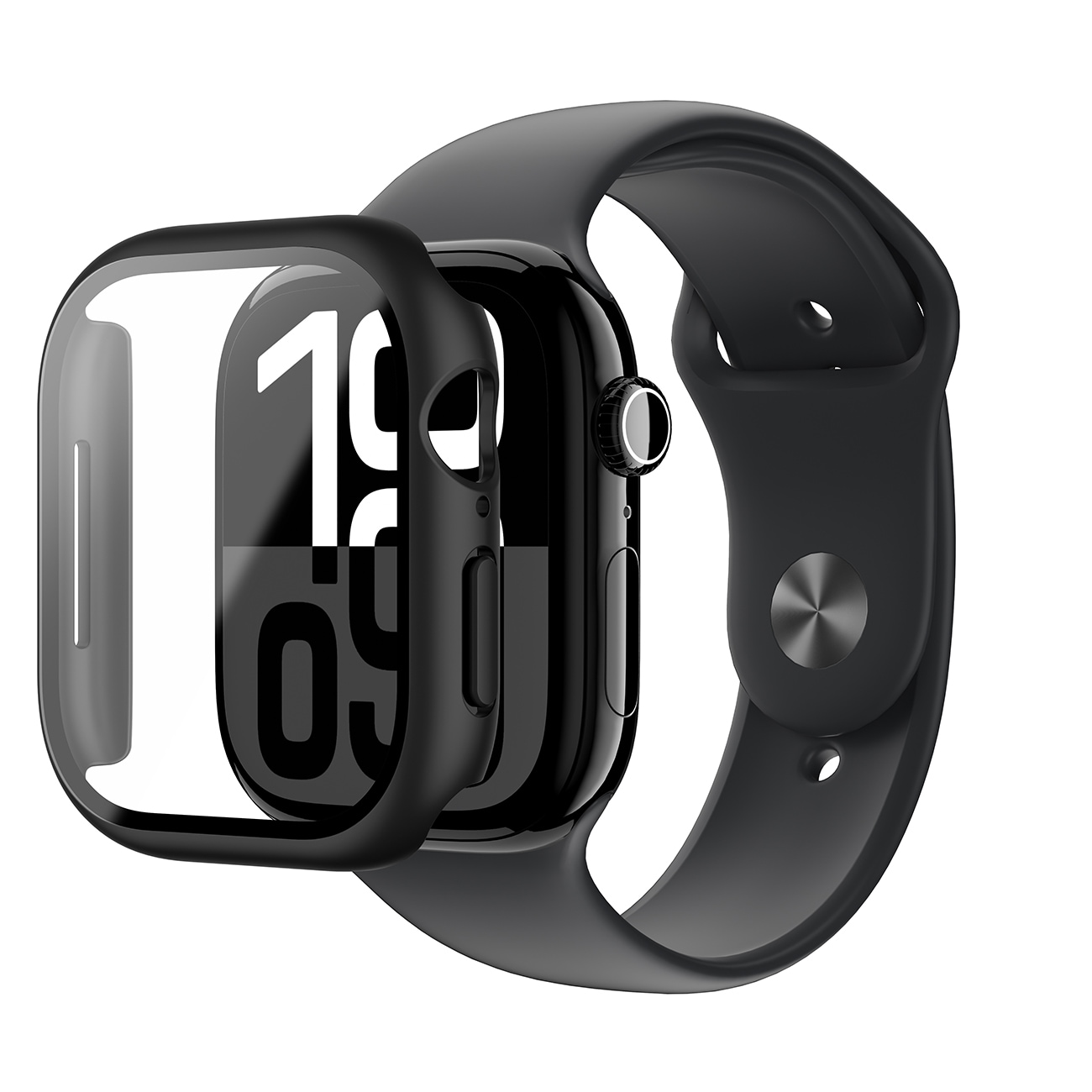 AmazingThing Radix lasikotelo Apple kellolle 42mm - musta