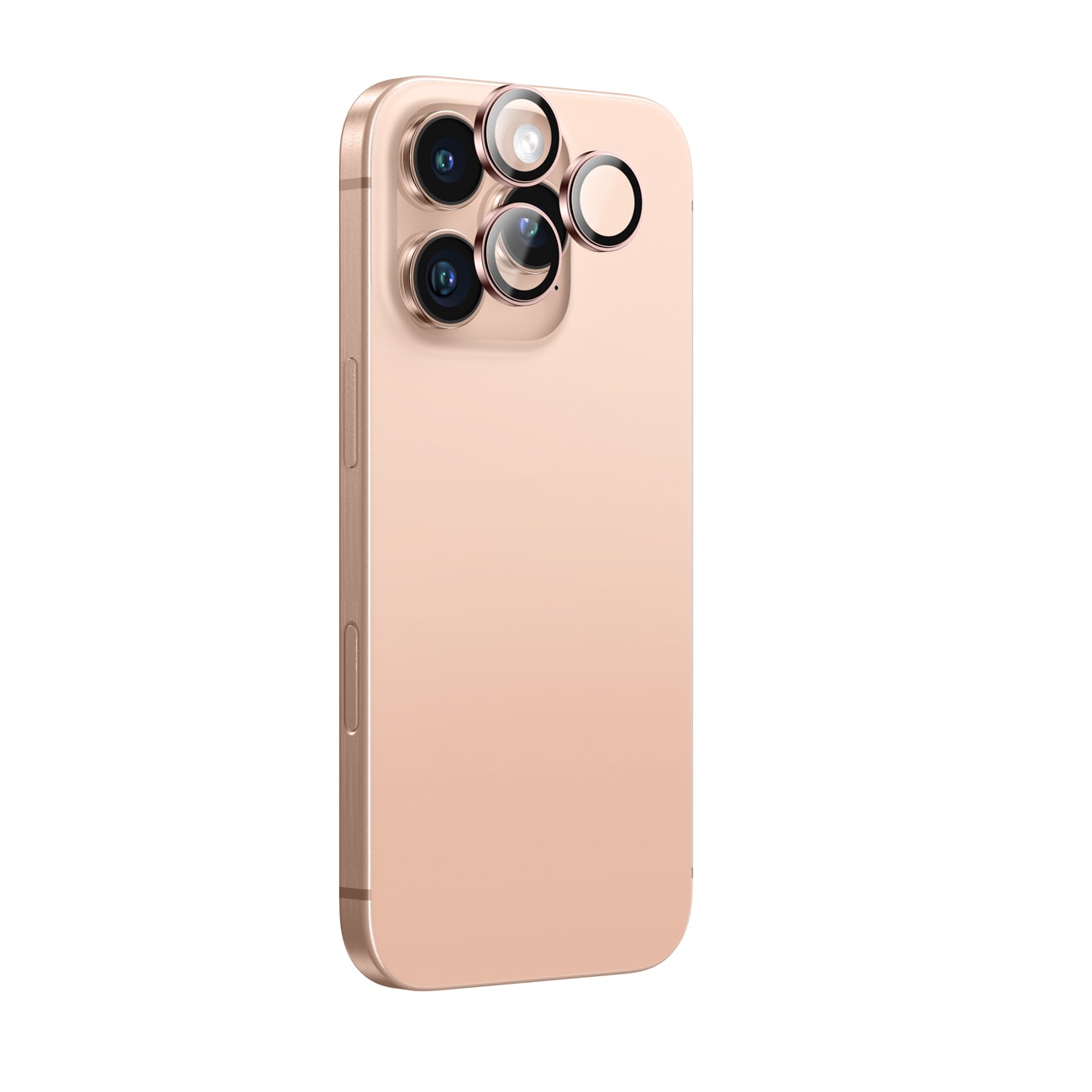 AmazingThing AR alumiini 3 linssin kehys iPhone 16 Pro / 16 Pro Max - Rose Gold