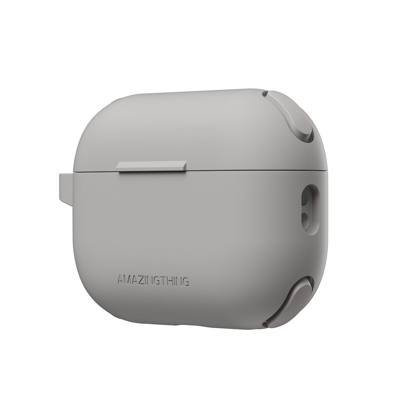 AmazingThing Omni Case AirPods Pro 2 Silikonisuojakuori – Langaton Lataus, Täysi Suoja, Harmaa