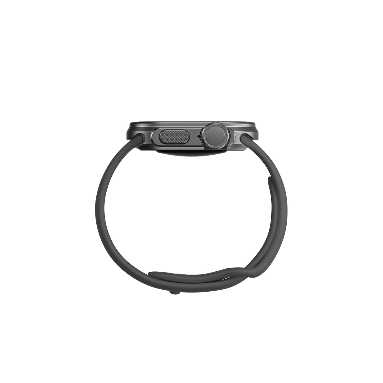 AmazingThing Titan Pro metallikotelo Apple Watch 11 46mm alumiini - musta