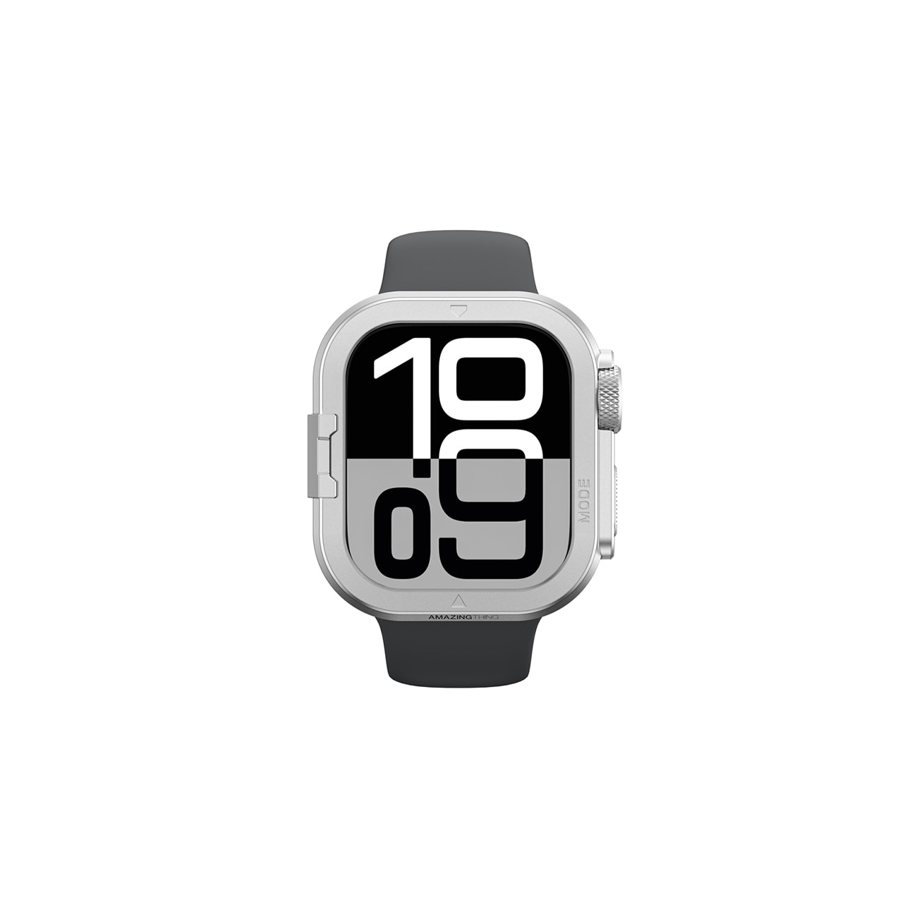 AmazingThing Titan Pro metallikotelo Apple Watch 11 46mm alumiini - hopea - hopea