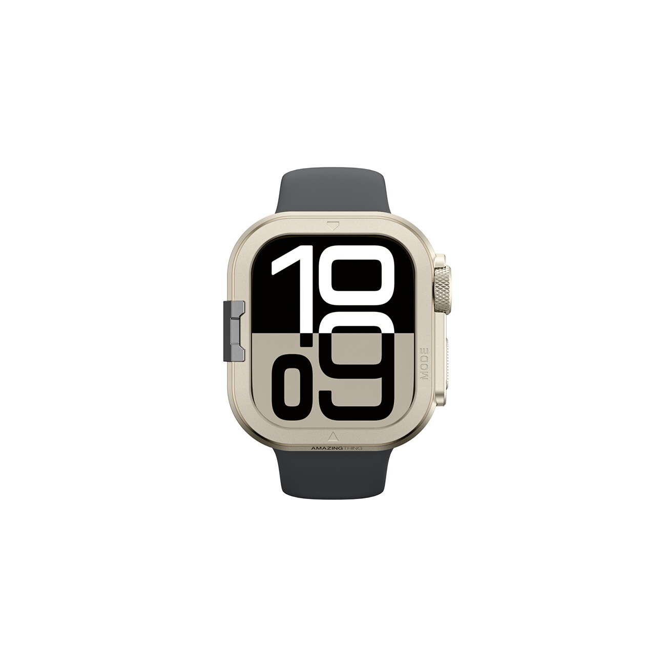 AmazingThing Titan Pro metallikotelo Apple Watch 11 46mm alumiini - titaani - Titanium