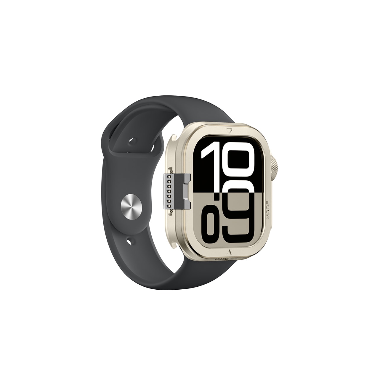 AmazingThing Titan Pro metallikotelo Apple Watch 11 46mm alumiini - titaani - Titanium