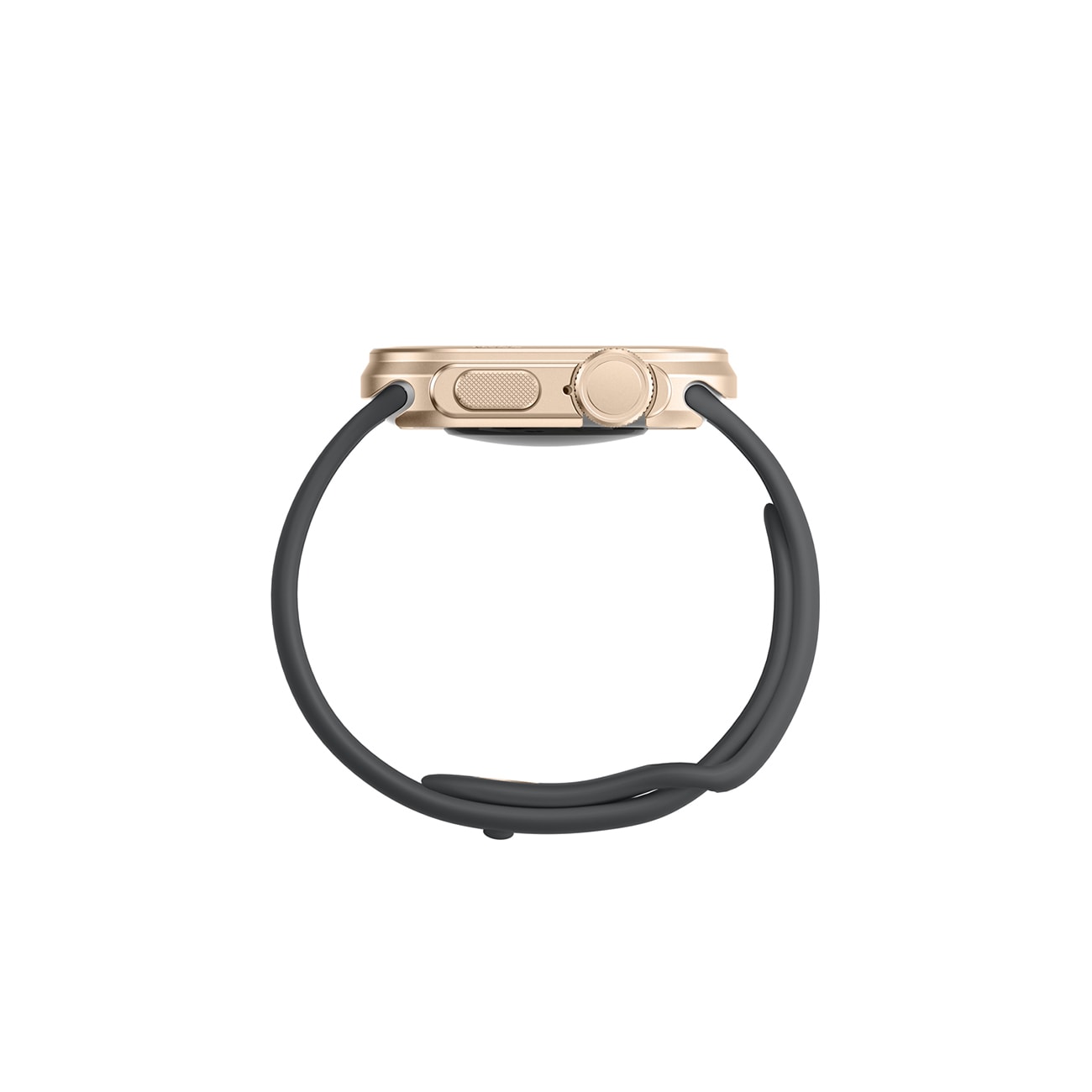 AmazingThing Titan Pro metallikotelo Apple Watch 11 46mm alumiinille - kultainen