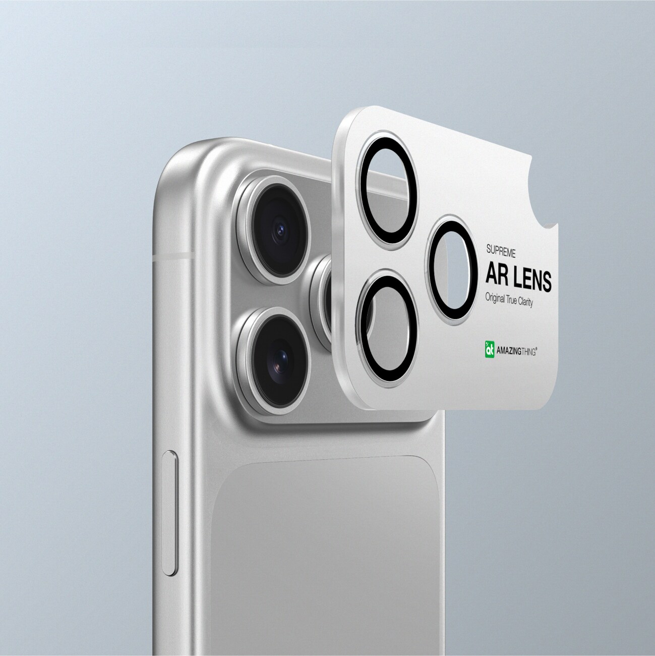 AmazingThing Lens Glass for iPhone 17 Pro/Pro Max with aluminum frame