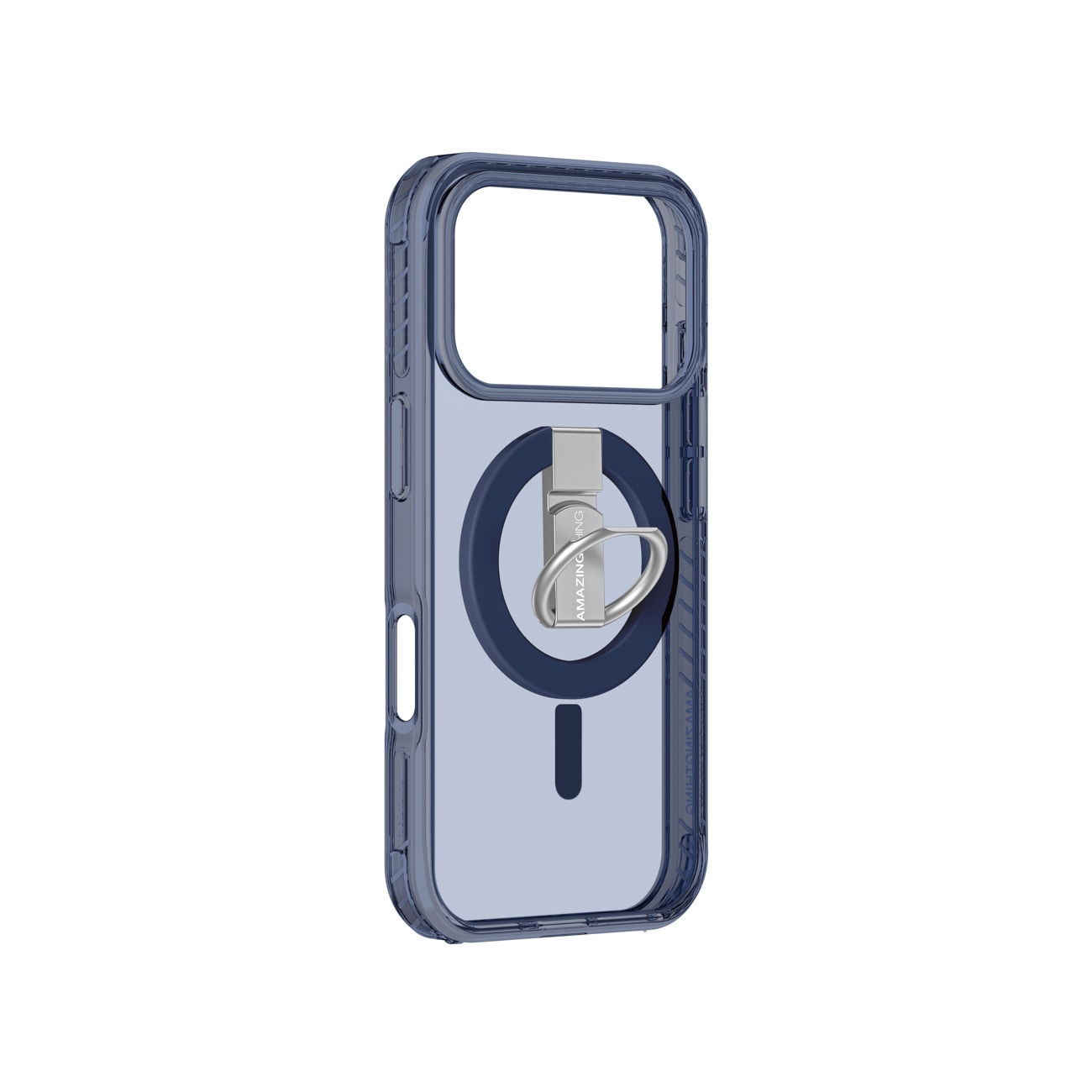 AmazingThing Titan Pro Grip Ring Case for iPhone 17 Pro Max - MagSafe Compatible - Blue