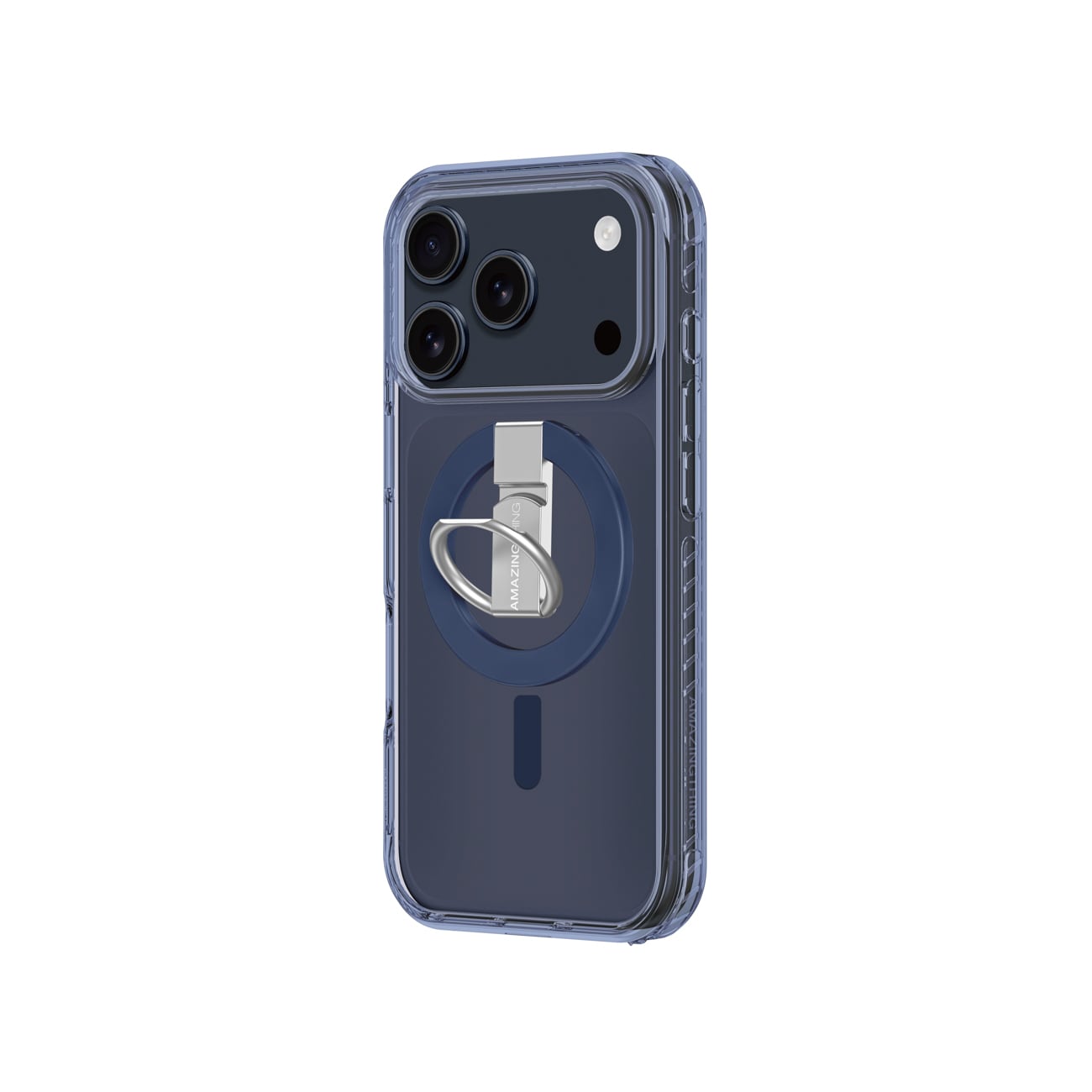 AmazingThing Titan Pro Grip Ring Case for iPhone 17 Pro Max - MagSafe Compatible - Blue