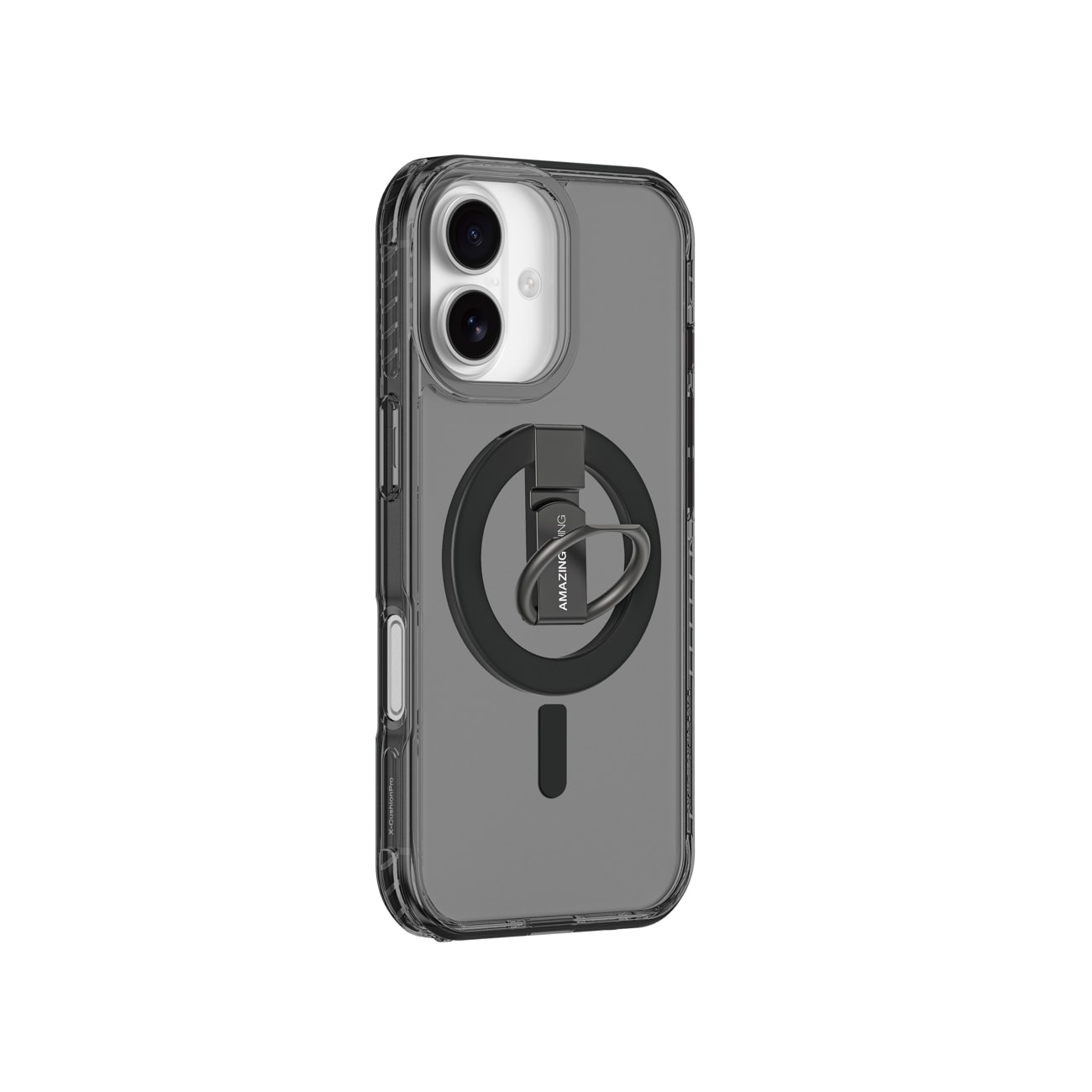 AmazingThing Titan Pro Grip Ring Set Case for iPhone 17 Yhteensopiva MagSafe kanssa - Musta