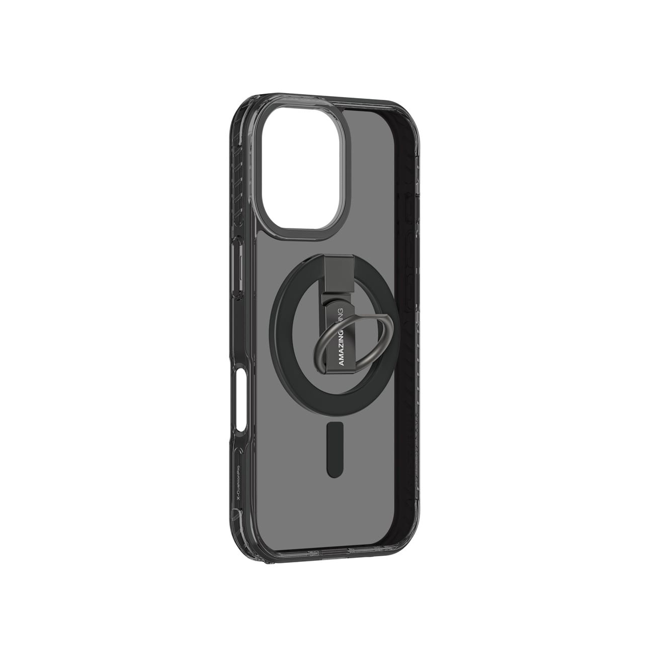 AmazingThing Titan Pro Grip Ring Set Case for iPhone 17 Yhteensopiva MagSafe kanssa - Musta