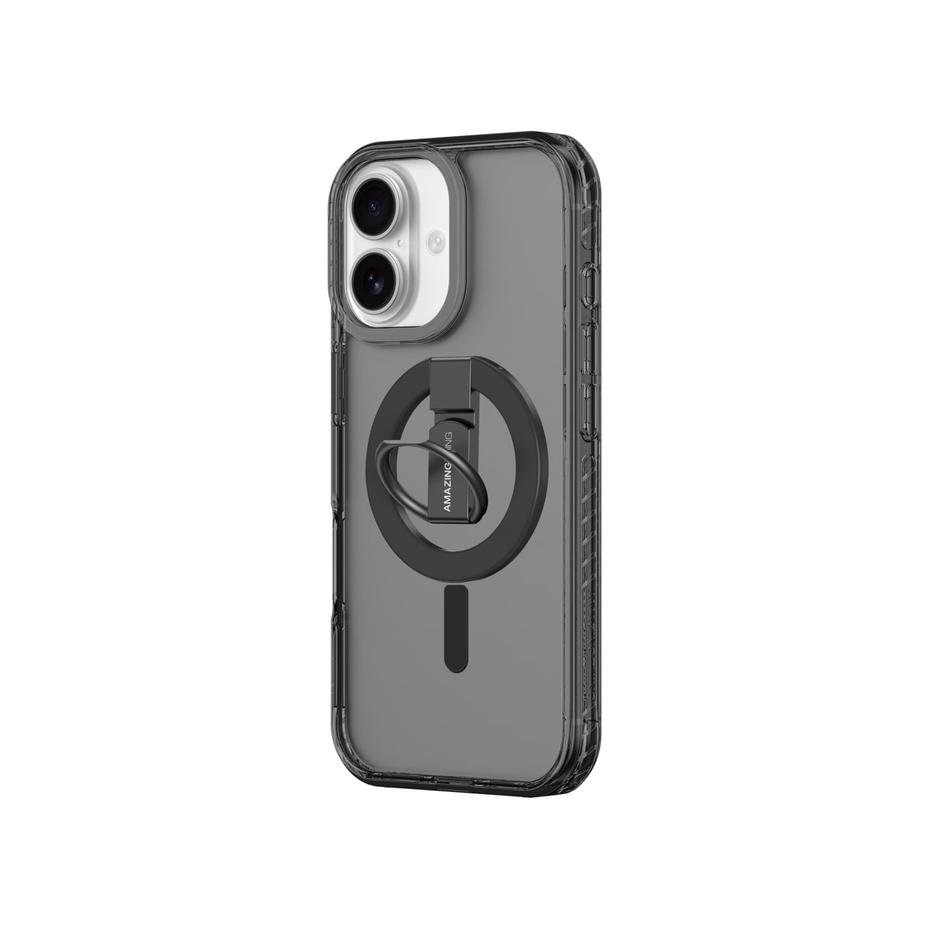 AmazingThing Titan Pro Grip Ring Set Case for iPhone 17 Yhteensopiva MagSafe kanssa - Musta