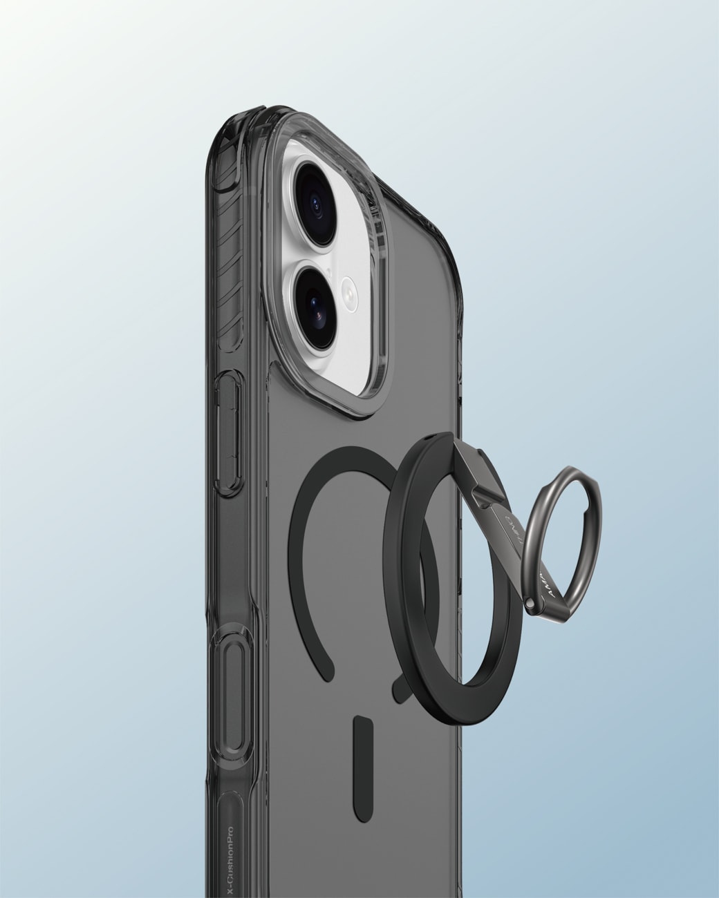 AmazingThing Titan Pro Grip Ring Set Case for iPhone 17 Yhteensopiva MagSafe kanssa - Musta