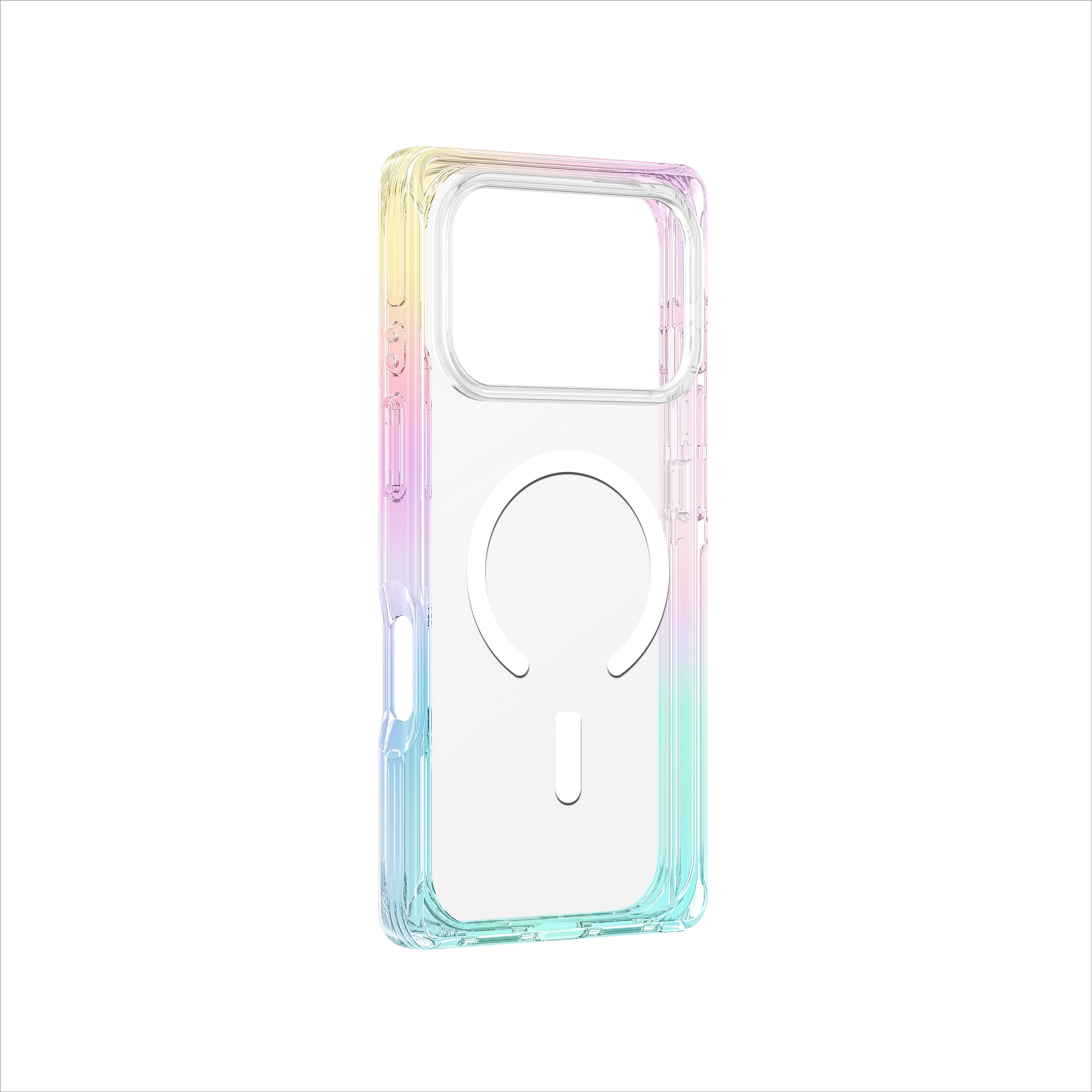 AmazingThing Omni kotelo iPhone 17 Pro:lle yhteensopiva MagSafe - läpinäkyvä-rainbow kanssa