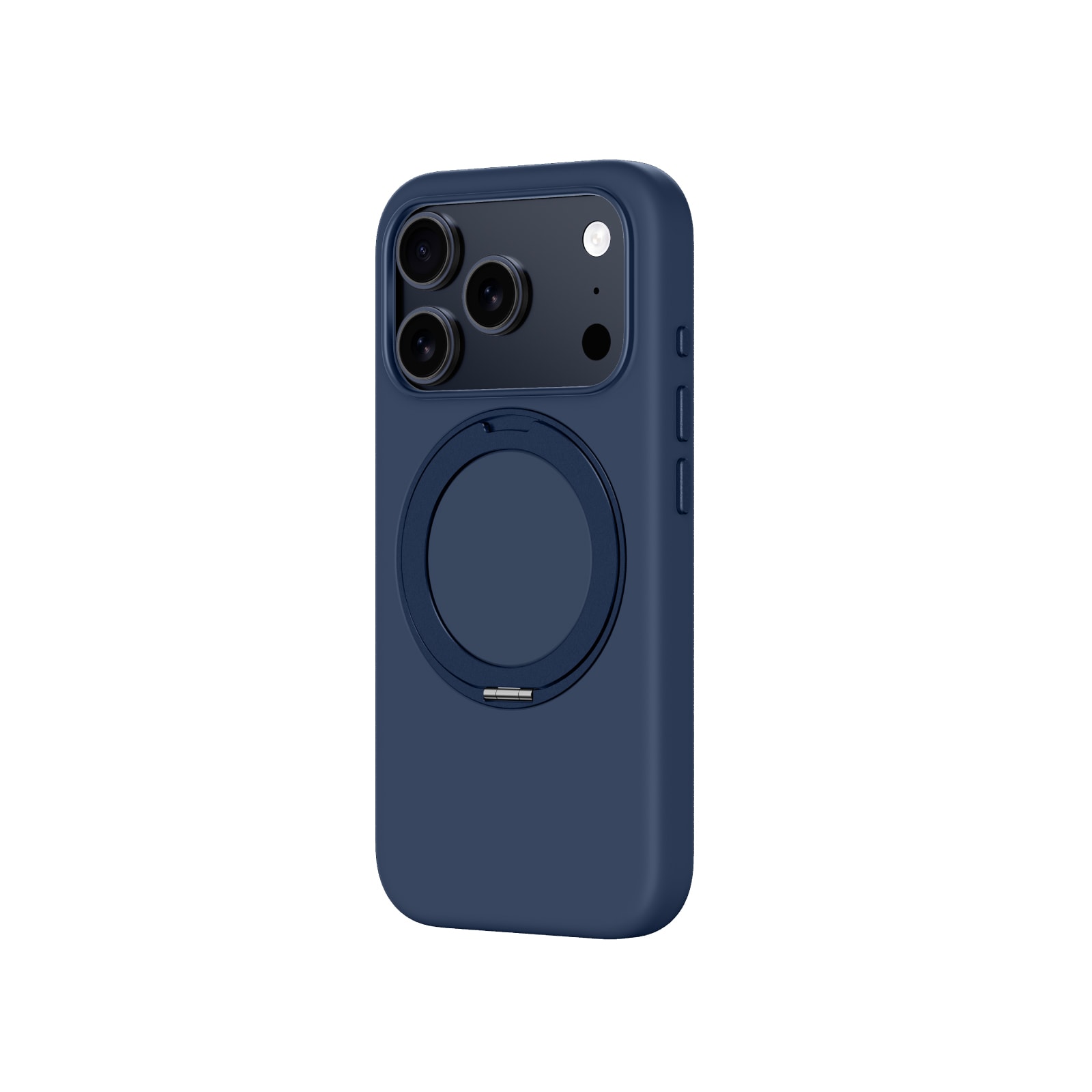 AmazingThing Cloudie iPhone 17 Pro Max kotelo jalustalla - sininen