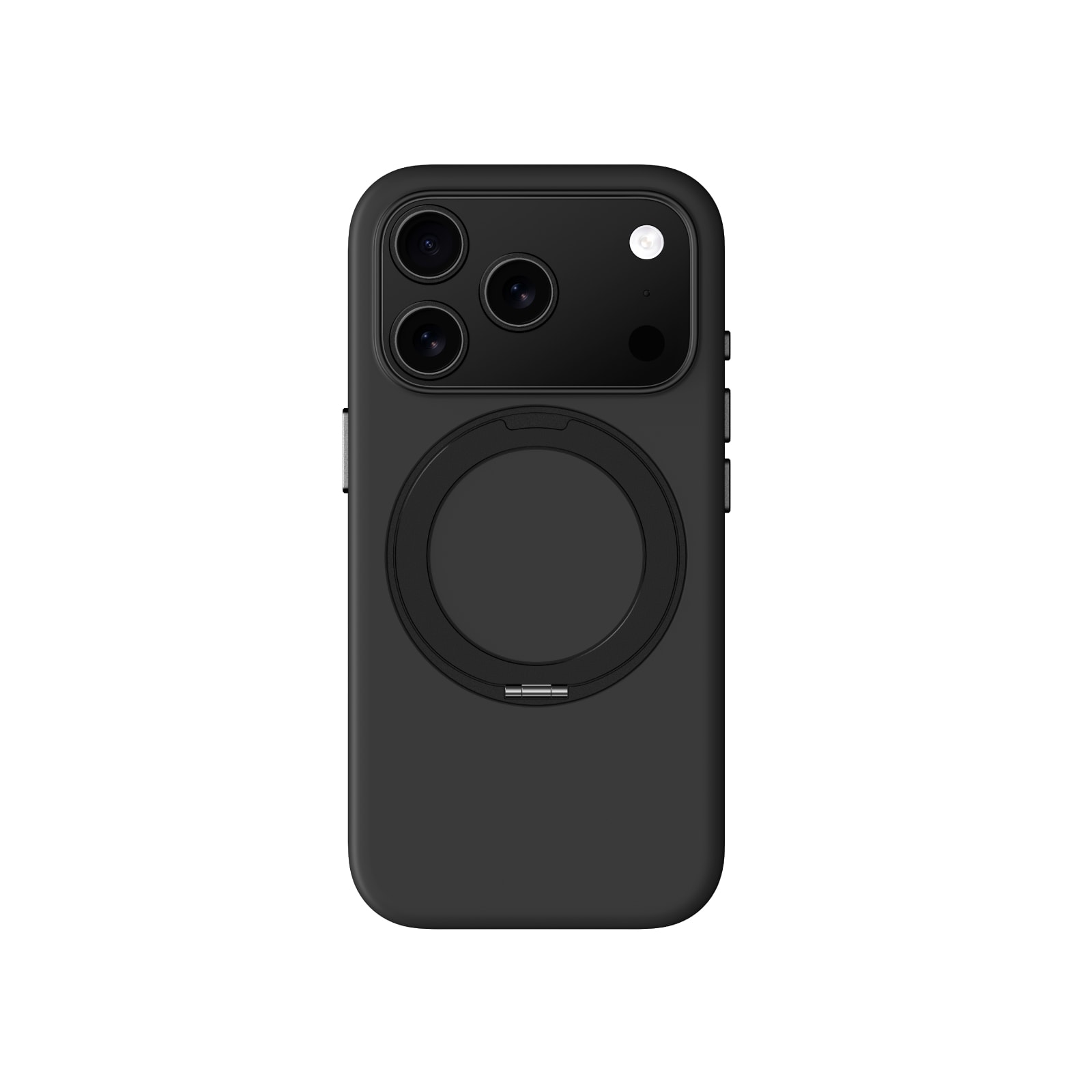 AmazingThing Cloudie iPhone 17 Pro Max kotelo jalustalla - Musta