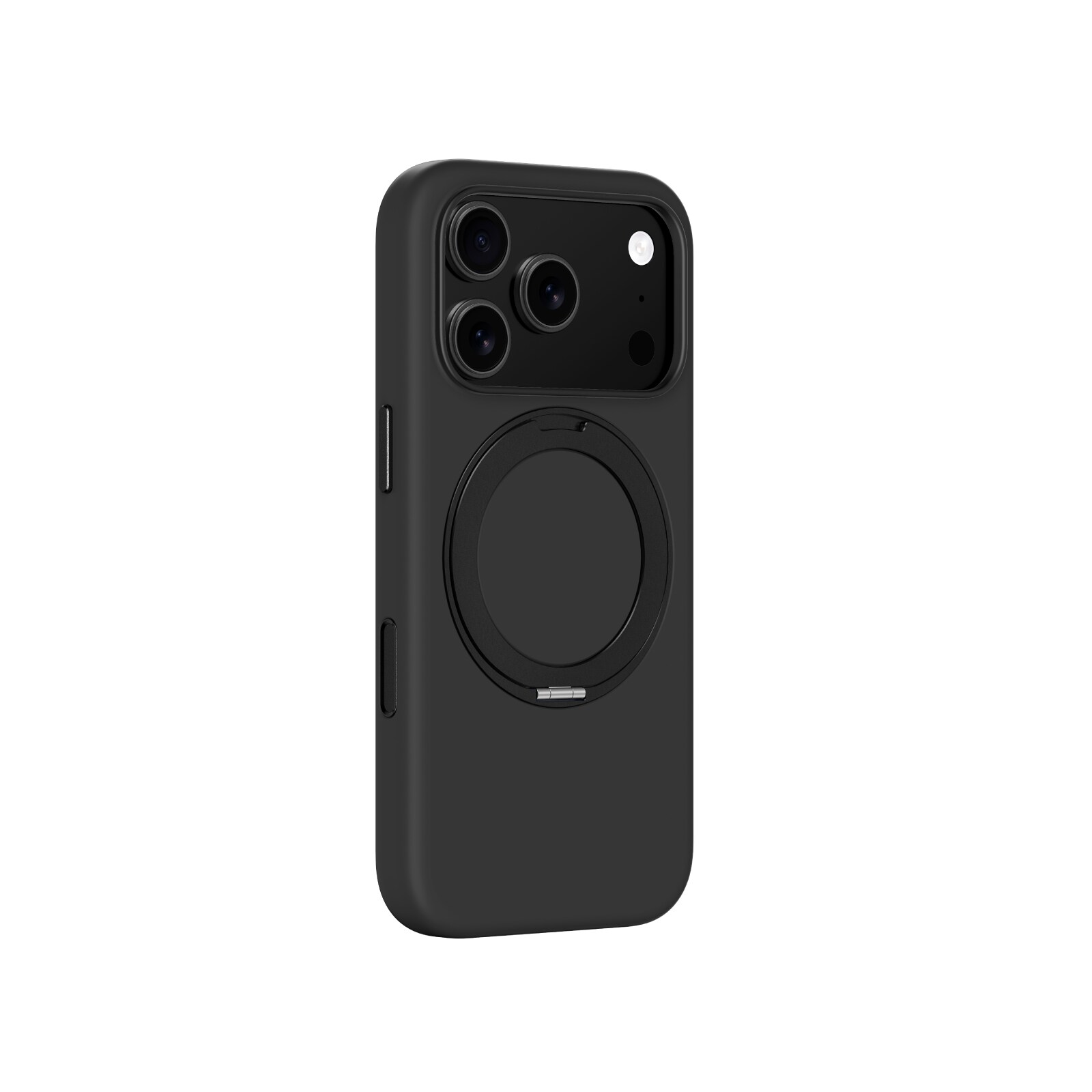 AmazingThing Cloudie iPhone 17 Pro Max kotelo jalustalla - Musta