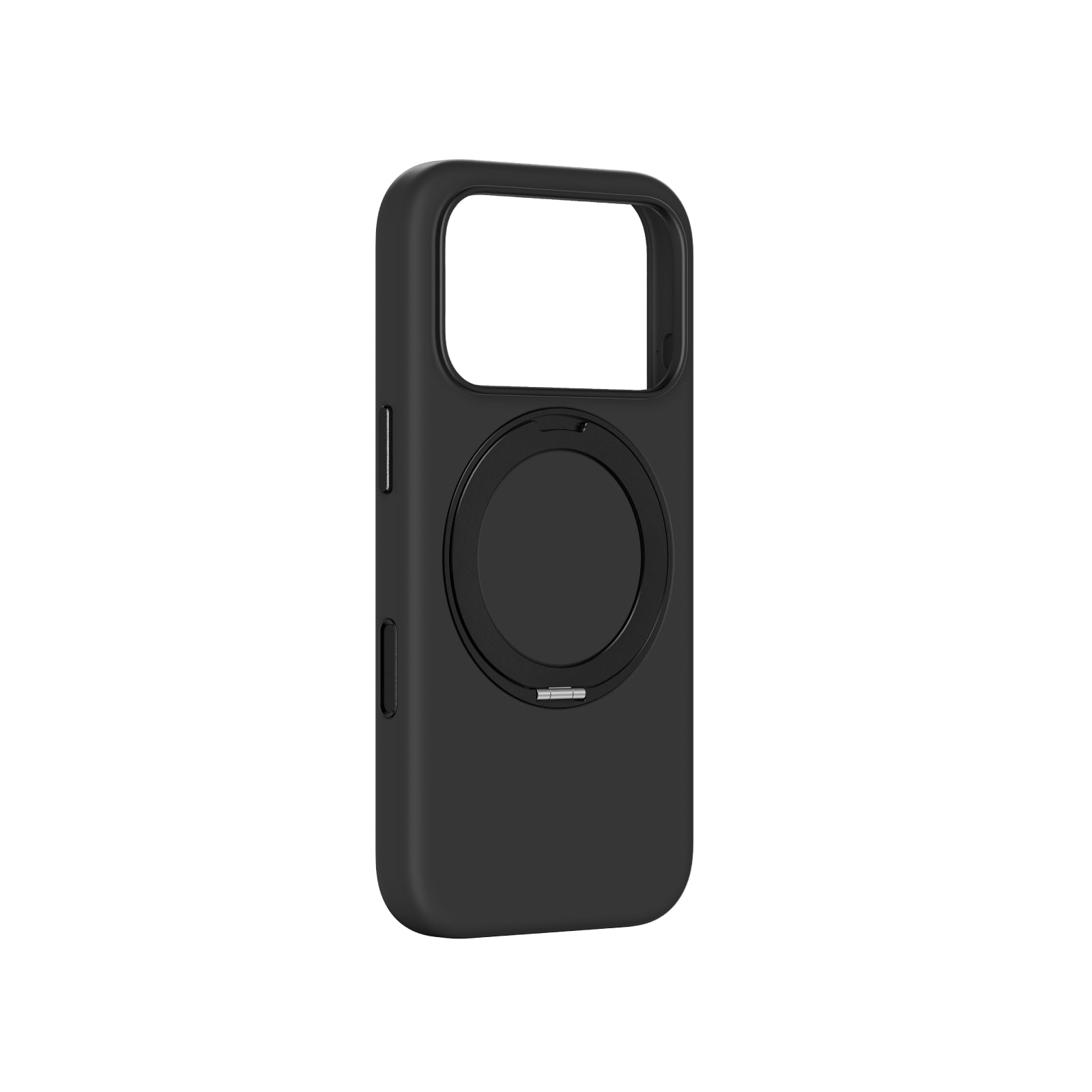AmazingThing Cloudie iPhone 17 Pro Max kotelo jalustalla - Musta