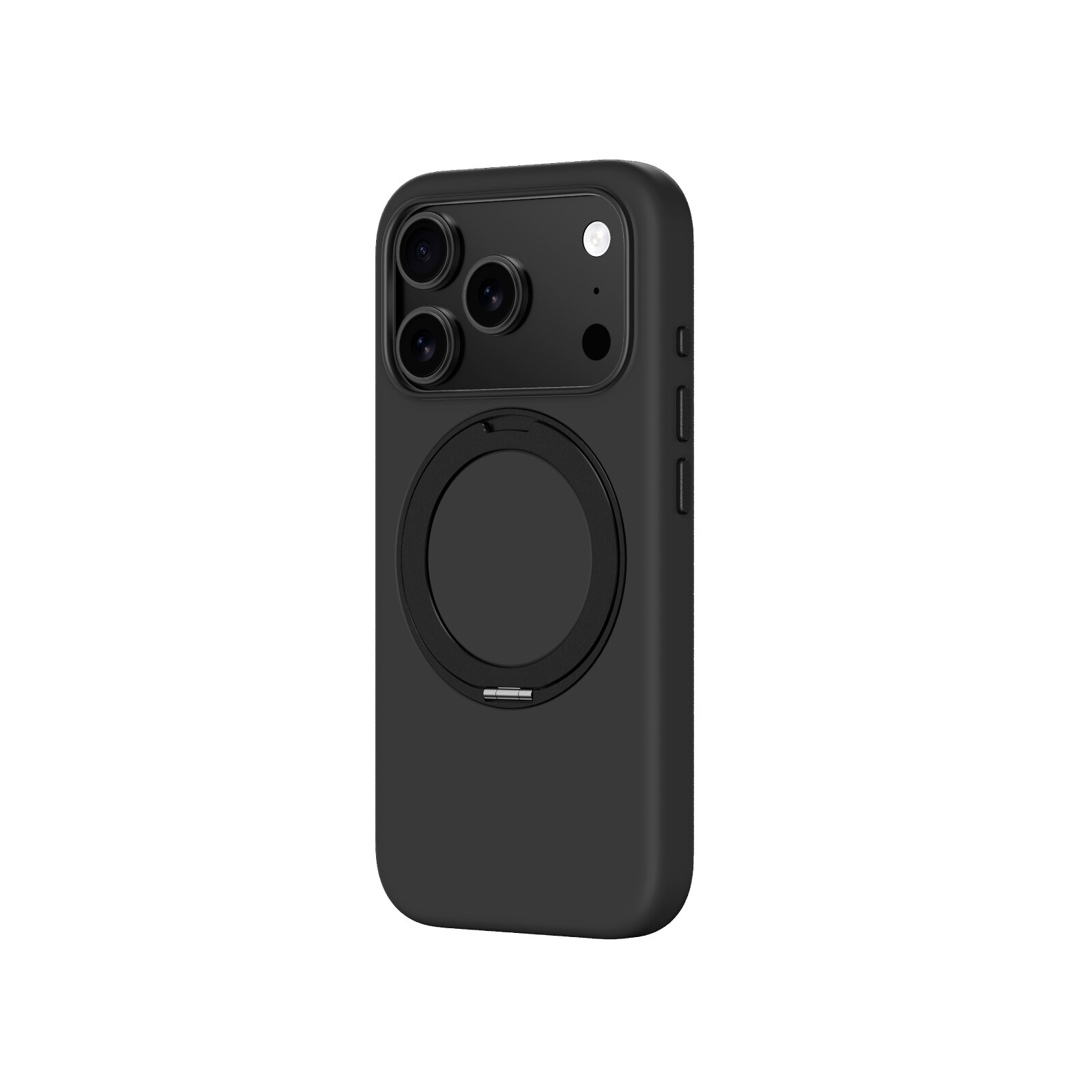 AmazingThing Cloudie iPhone 17 Pro Max kotelo jalustalla - Musta