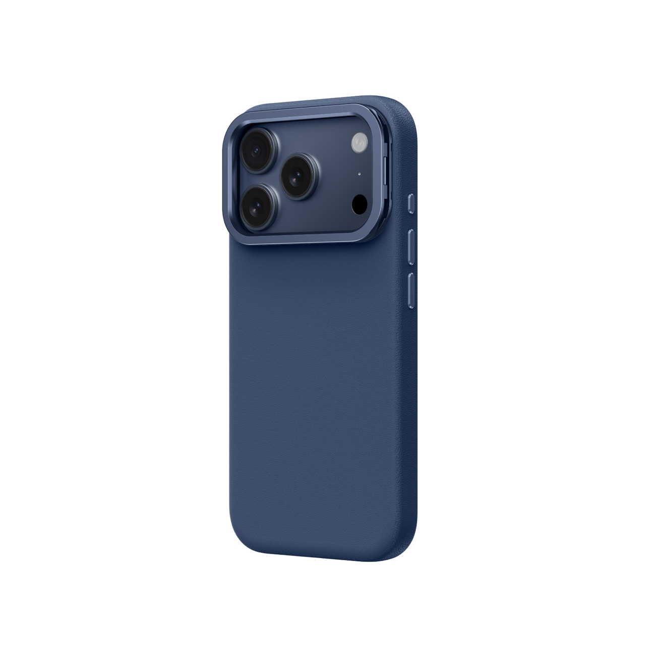AmazingThing Glamour iPhone 17 Pro Max kotelo jalustalla - sininen