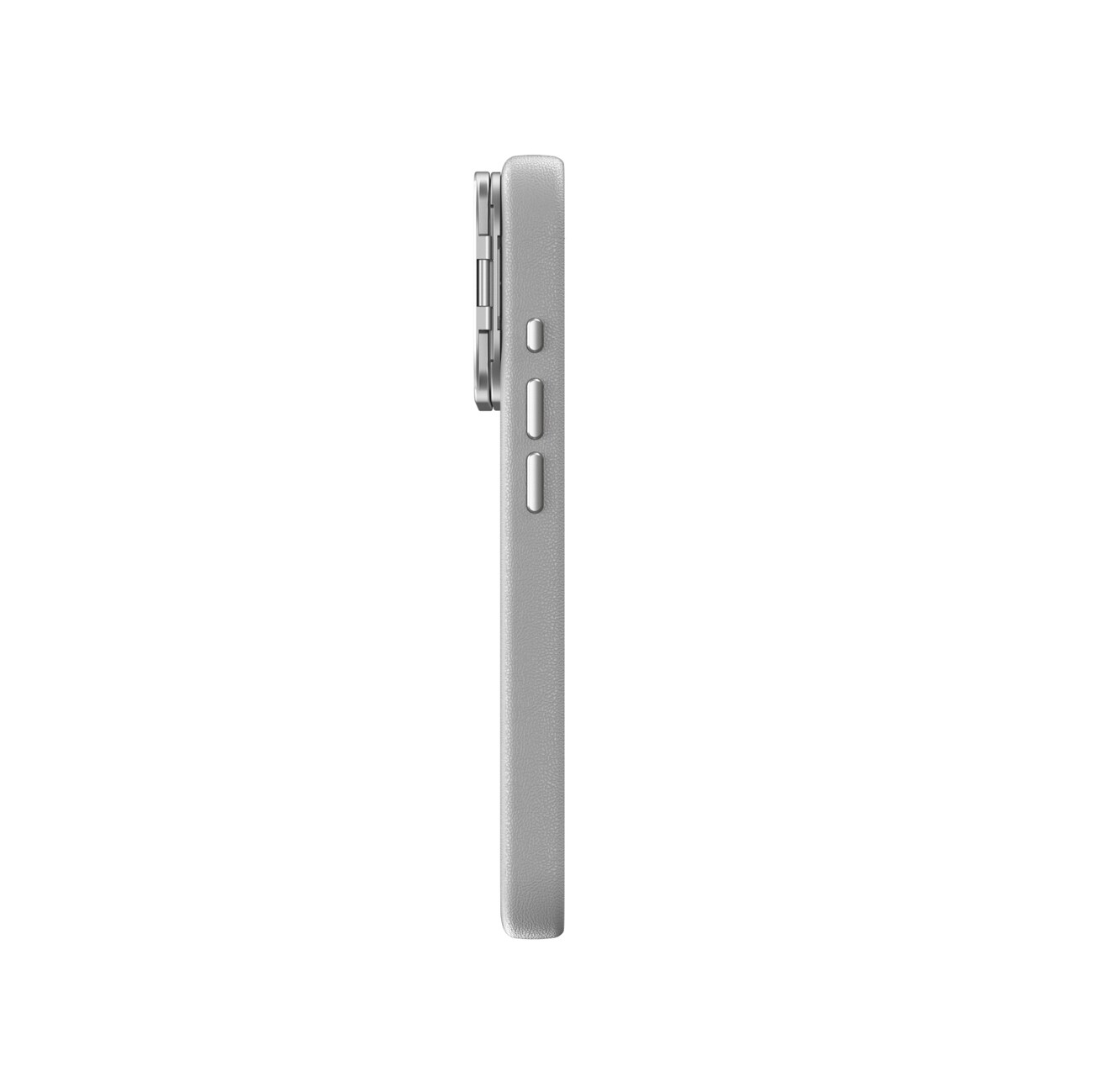 AmazingThing Glamour iPhone 17 Pro Max kotelo jalustalla - harmaa