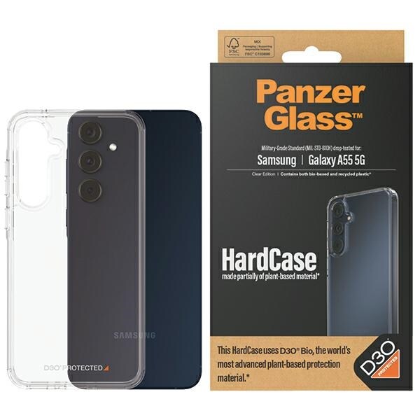 PanzerGlass Kovakotelo D3O® Bio Military Grade Samsung Galaxy A55 5G - läpinäkyvä