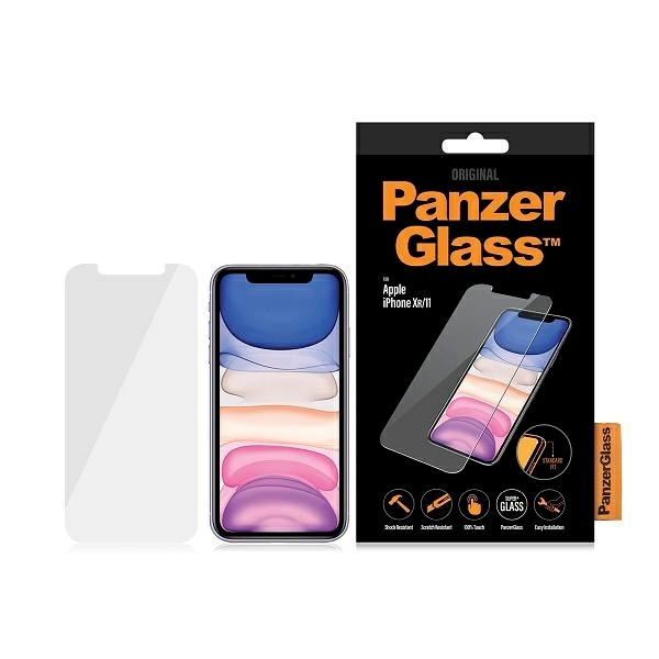 PanzerGlass Vakio Super+ karkaistu lasi iPhone XR / 11:lle