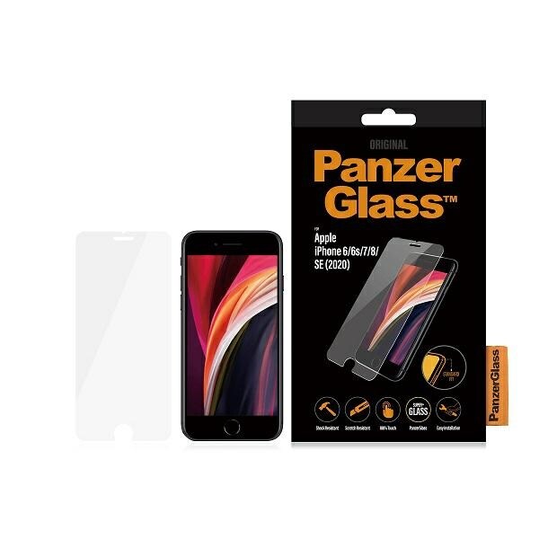 PanzerGlass Vakio Super+ karkaistu lasi iPhone 6 / 6s / 7 / 8 / SE 2020 / SE 2022 -puhelimille