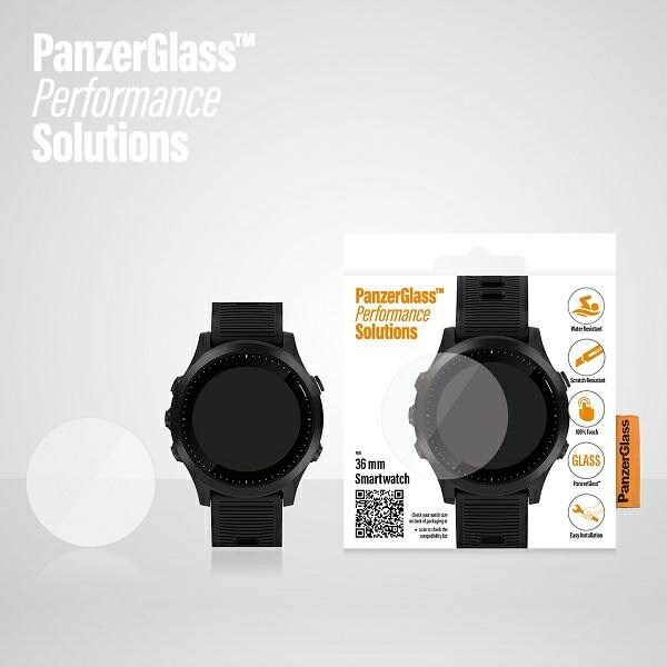PanzerGlass SmartWatch näytön suojaus Garmin / Huawei 36mm älykelloille Garmin / Huawei älykelloille