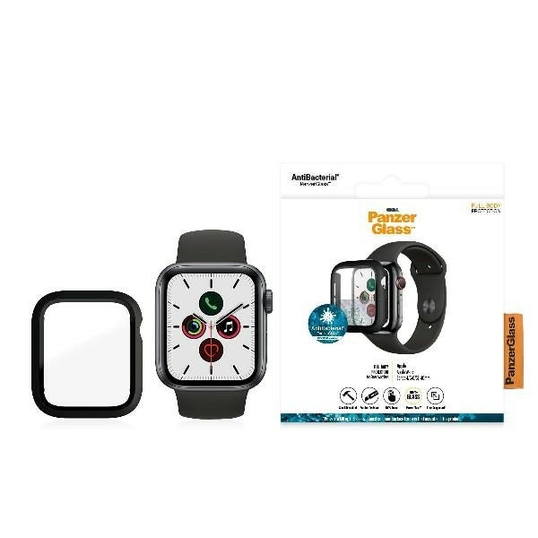 PanzerGlass Täysrunkoinen kotelo Apple Watch 4/5/6/SE 40mm -kelloon - musta
