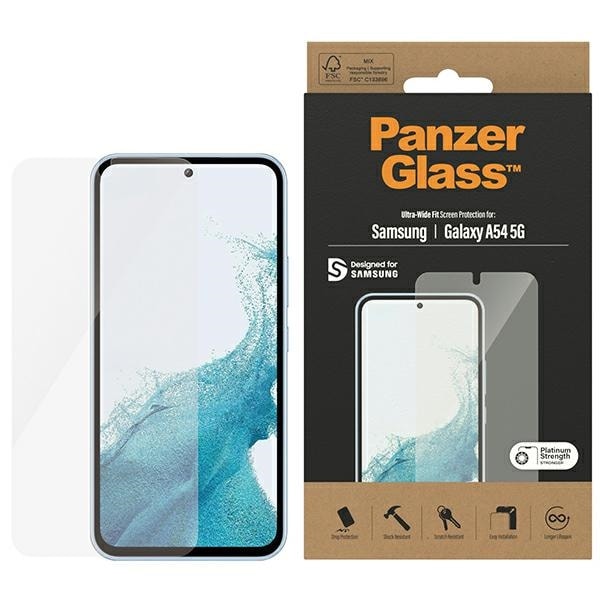 PanzerGlass Ultra-Wide Fit -karkaistu lasi Samsung Galaxy A54 5G:hen