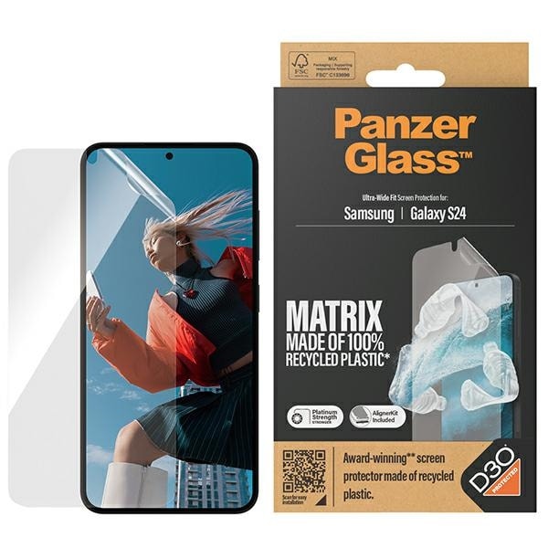 PanzerGlass Ultra-Wide Fit - D3O® lasi ja applikaattori, Samsung Galaxy S24