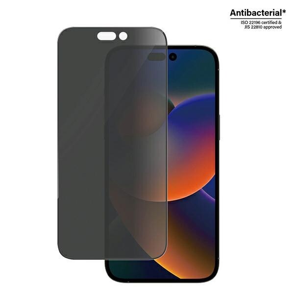 PanzerGlass Ultra-Wide Fit karkaistu lasi Antibakteerinen suoja iPhone 14 Pro Max -laitteelle
