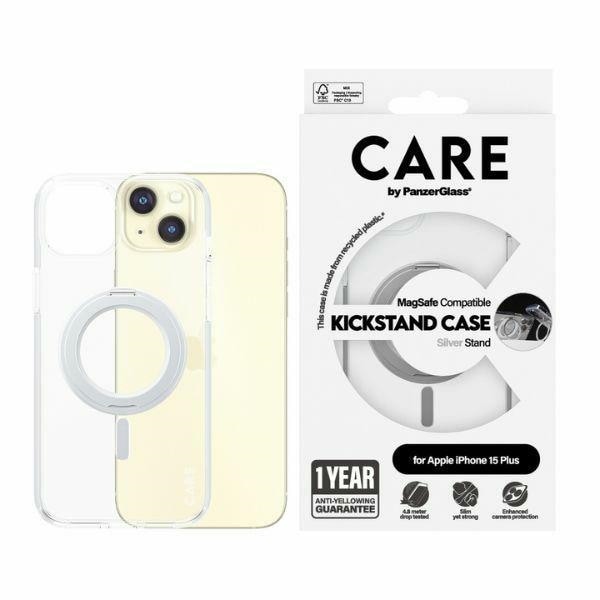 CARE by PanzerGlass Kickstand Case MagSafe for iPhone 15 Plus - hopeinen