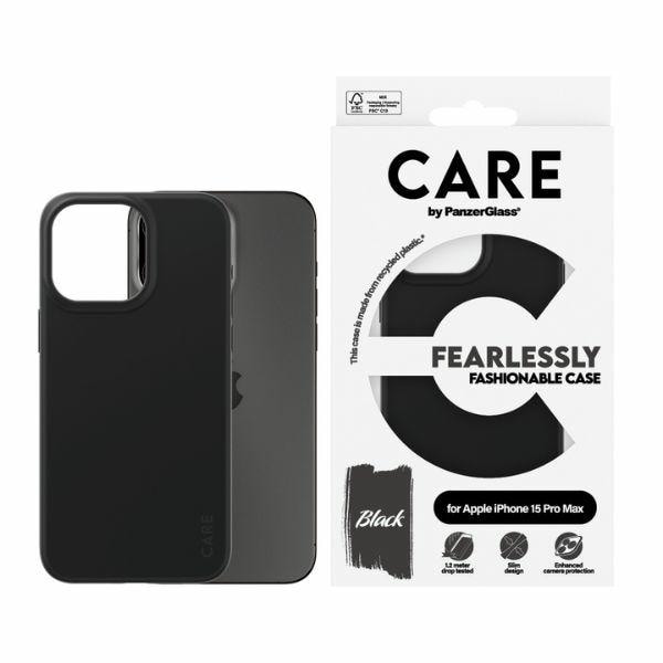 CARE by PanzerGlass Pelottoman muodikas kotelo iPhone 15 Pro Maxille - musta