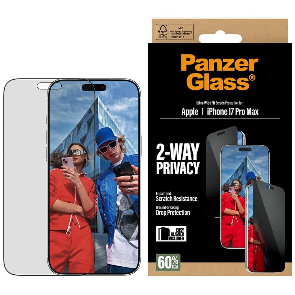PanzerGlass EasyAligner-suojalasi 17 Pro Max -malliin iPhone 17 Pro Maxille
