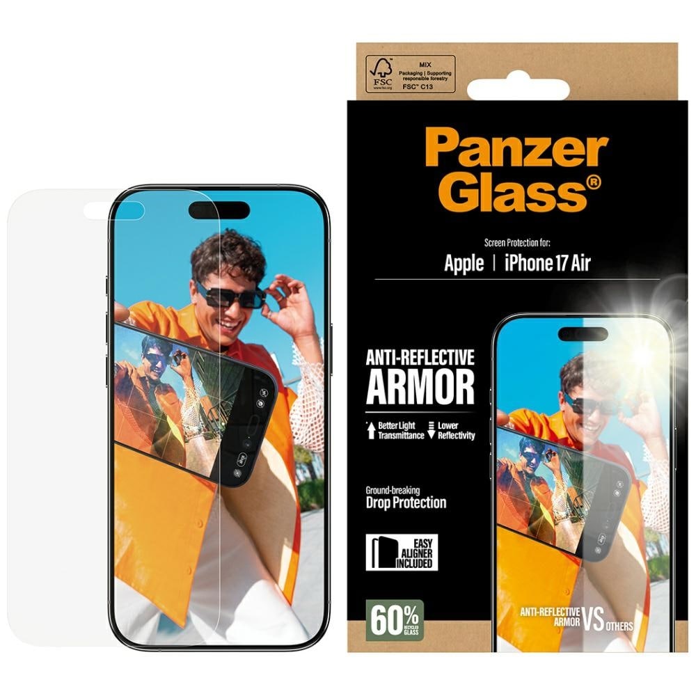 PanzerGlass Armor Anti-Reflective EasyAligner karkaistu lasi iPhone Airille
