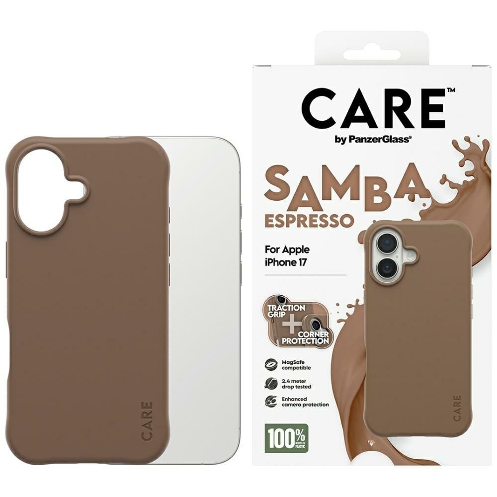 CARE by PanzerGlass Muodikas Samba MagSafe Case for iPhone 17 - ruskea
