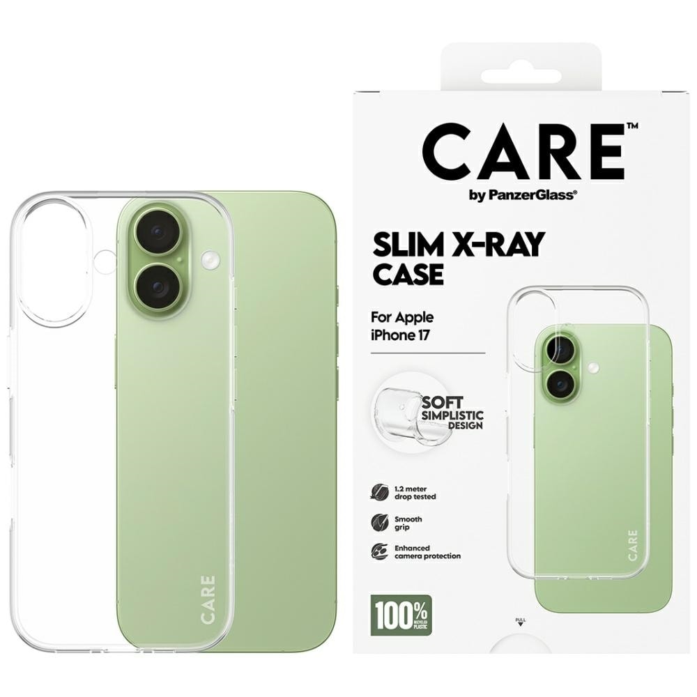 CARE by PanzerGlass Muodikas X-Ray Soft Basic Case for iPhone 17 - läpinäkyvä - läpinäkyvä