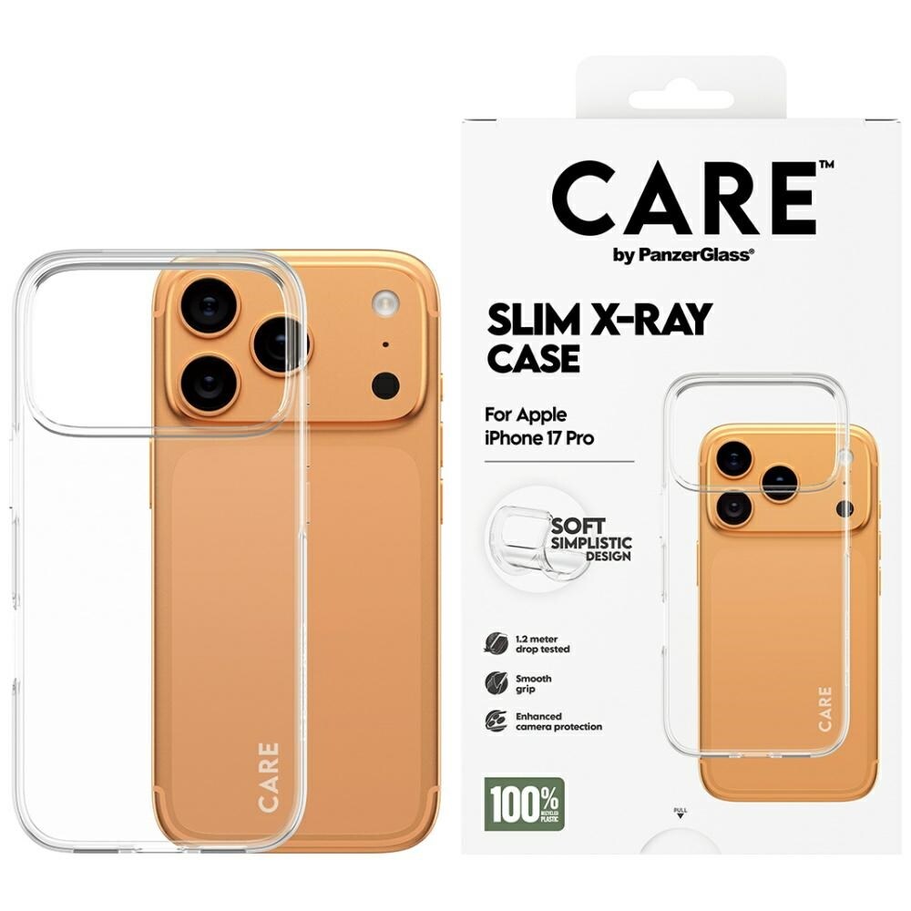 CARE by PanzerGlass Muodikas X-Ray Soft Basic Case for iPhone 17 Pro - läpinäkyvä - läpinäkyvä