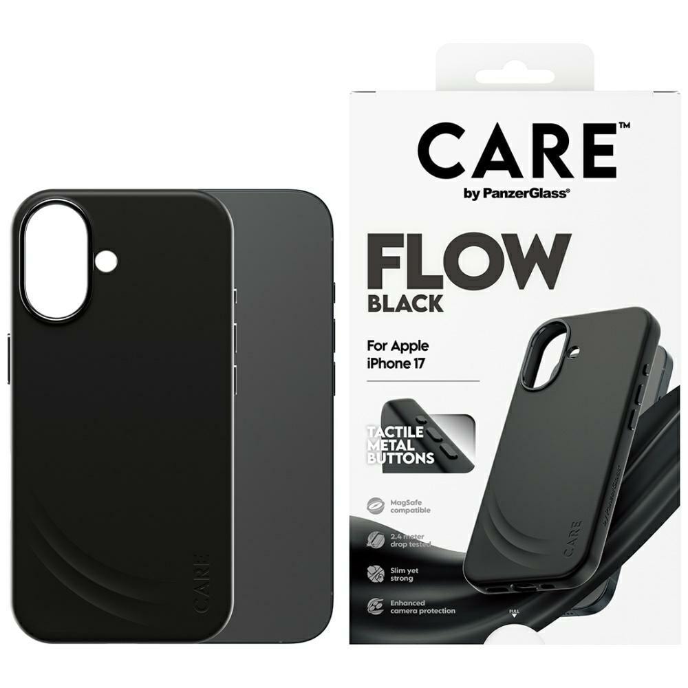 CARE by PanzerGlass Feature FLOW MagSafe Case for iPhone 17 - musta