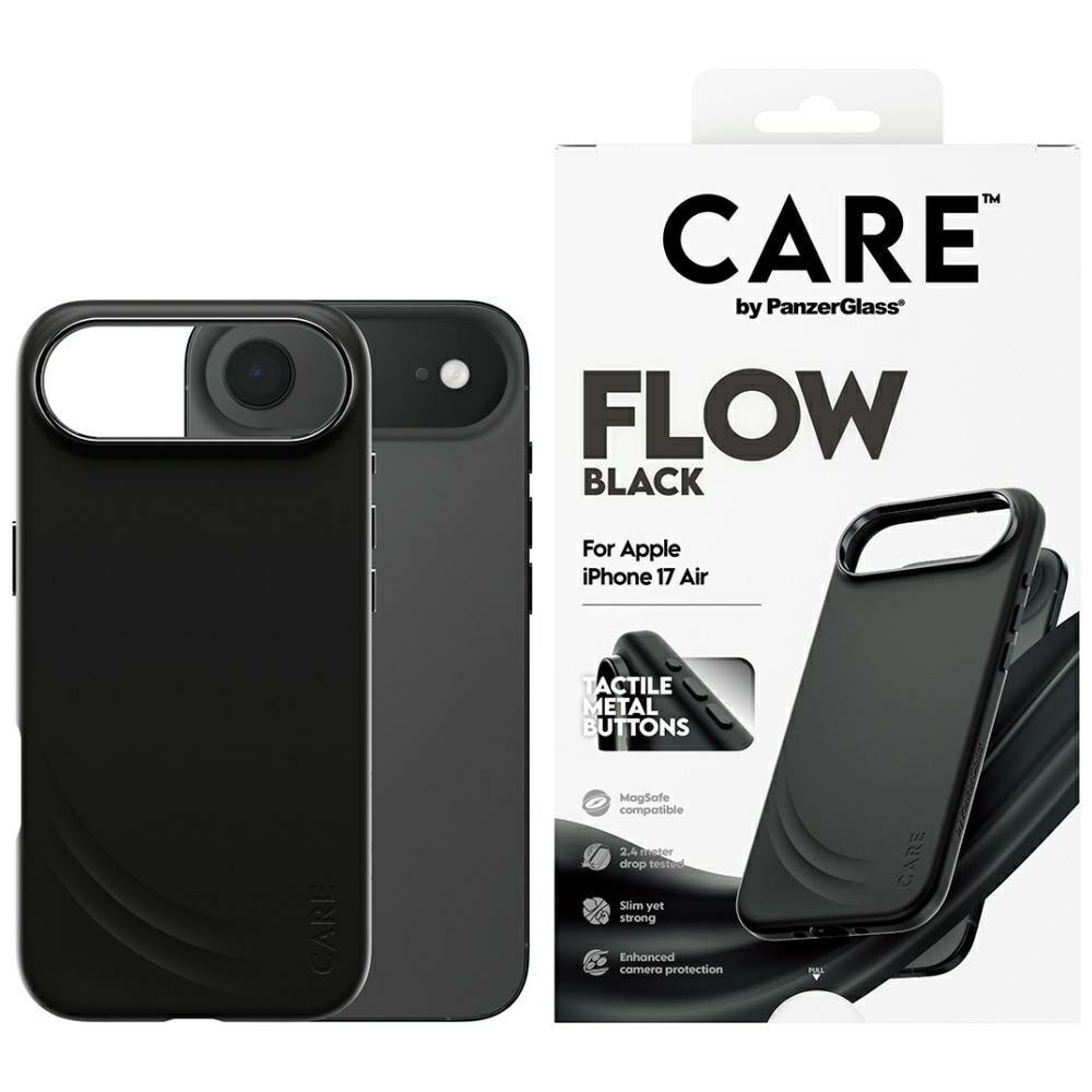 CARE by PanzerGlass Feature FLOW MagSafe Case for iPhone Air - musta