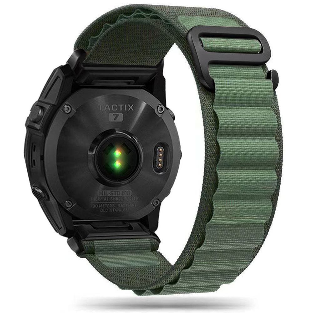 Tech-Protect Nylon Pro hihna Garmin Fenix 3/5X/3HR/5X Plus/6X/6X Pro/7X - tumma vihreä