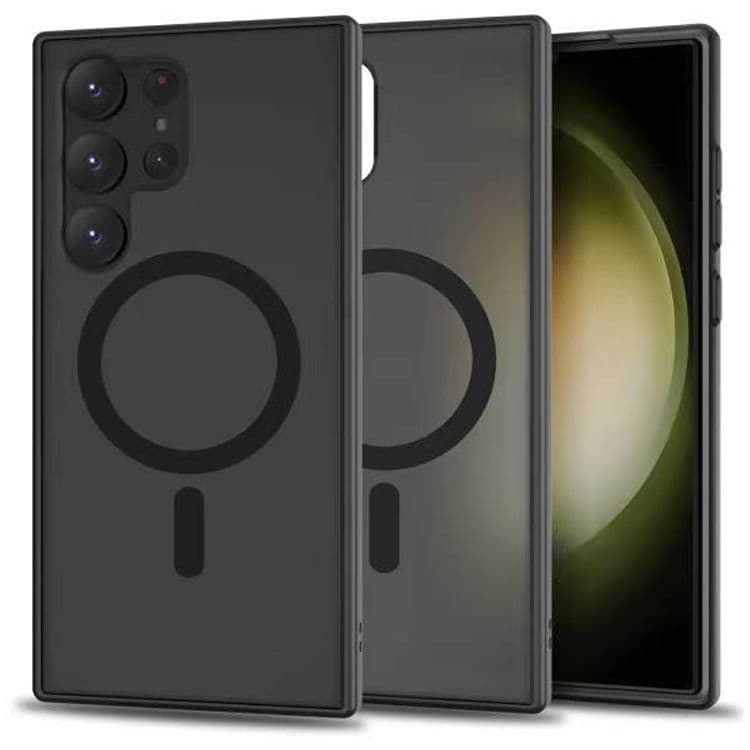 Tech-Protect MagMat MagSafe kotelo Samsung Galaxy S23 Ultra - mattamusta - matta musta