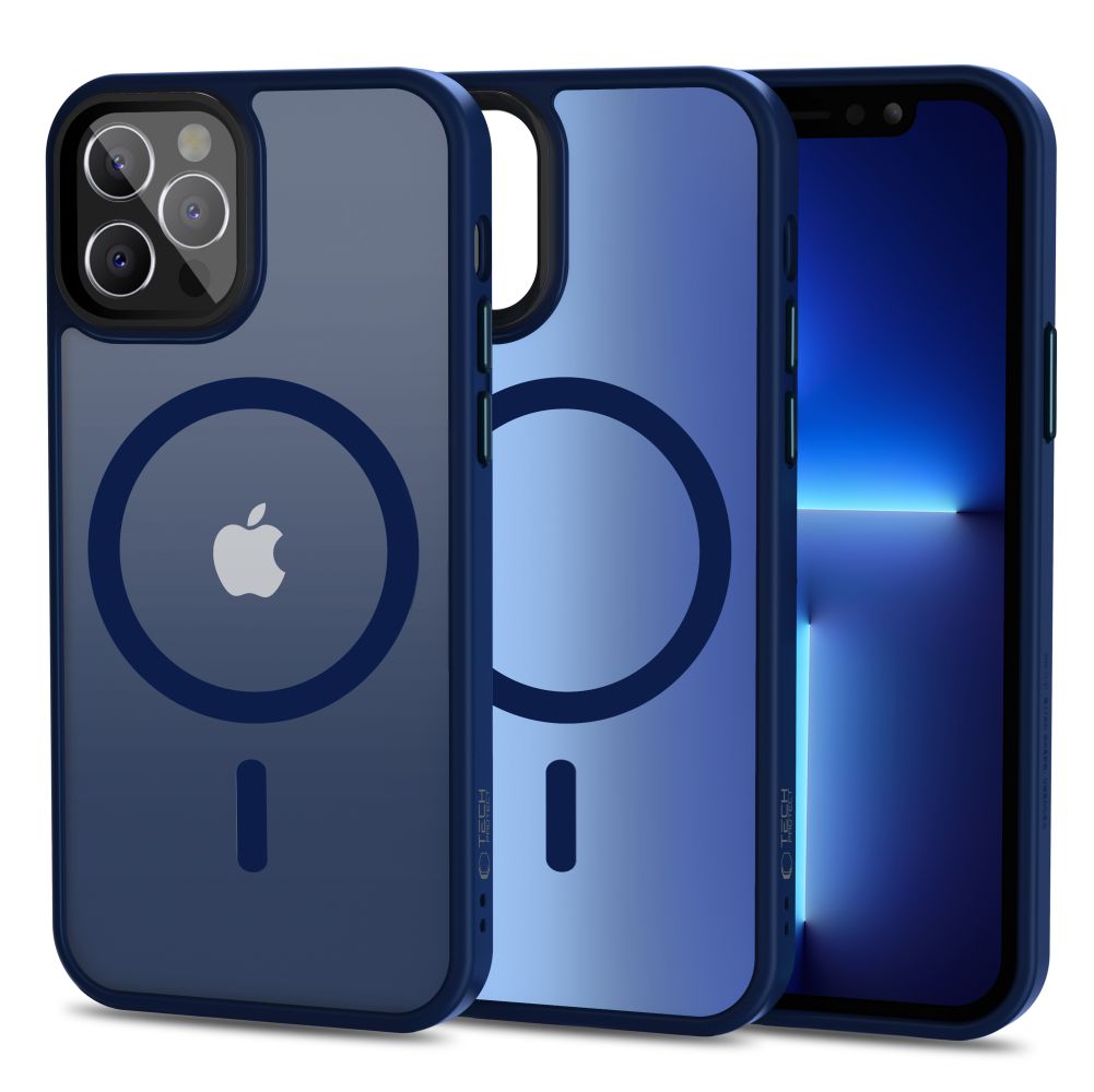 Tech-Protect MagMat MagSafe -kotelo iPhone 12 / 12 Pro:lle - matta tummansininen